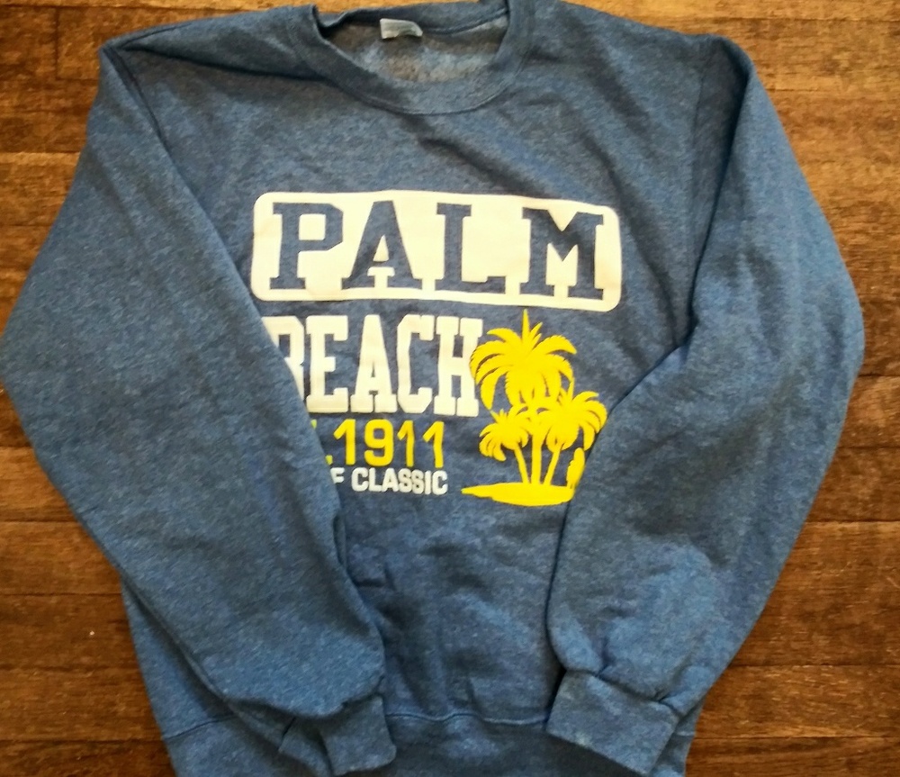 LAST DAY Palm Beach Florida Sweatshirt Size S-M